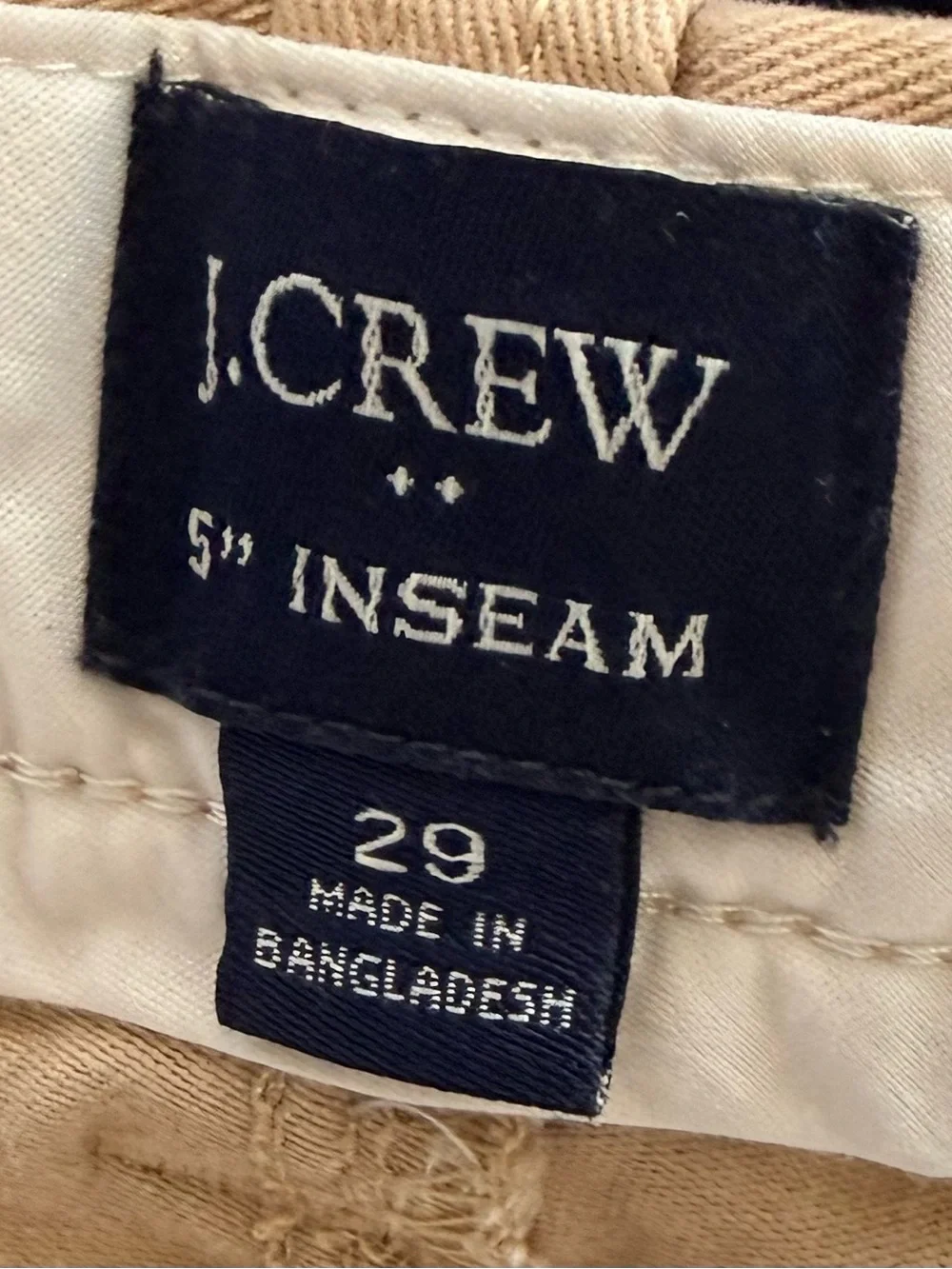 Bundle of J. Crew & Polo Men's Navy and Beige Cotton Blend Shorts Pack
